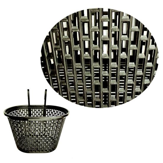 Bicycle Basket Strong Large Capacity Hollowed-out Plastic Basket Multifunctional Item Storage Removable Folding Bike Organizer Front Basket Cycling