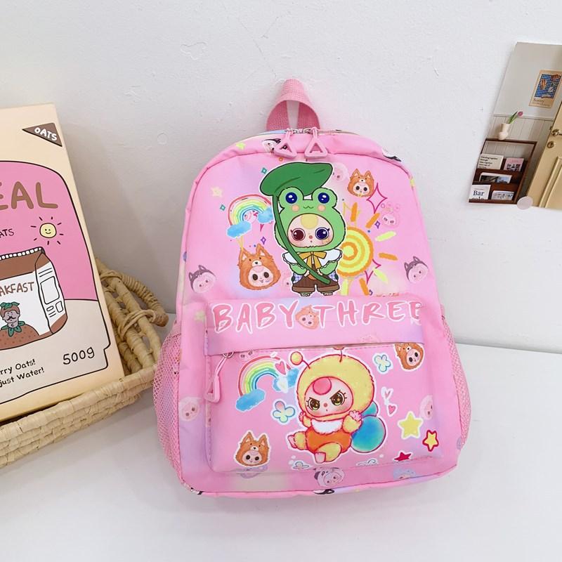 Kindergarten Student Schoolbag Cartoon Cute Cute Fun Printing Boys And Girls Backpack Fashion Large Capacity Children S Backpack розовый