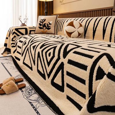 Housse de Canapé Universelle Quatre Saisons Luxe Rétro Housse de Protection Anti-Griffures de Chat Couverture de Canapé Tapis de Sol Tapis de Voyage