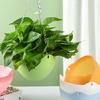 Hanging Basket Flowerpot Garden Plastic Outdoor Flowerpot Chain Type Plant Hanging Basket Flowerpot Decorations