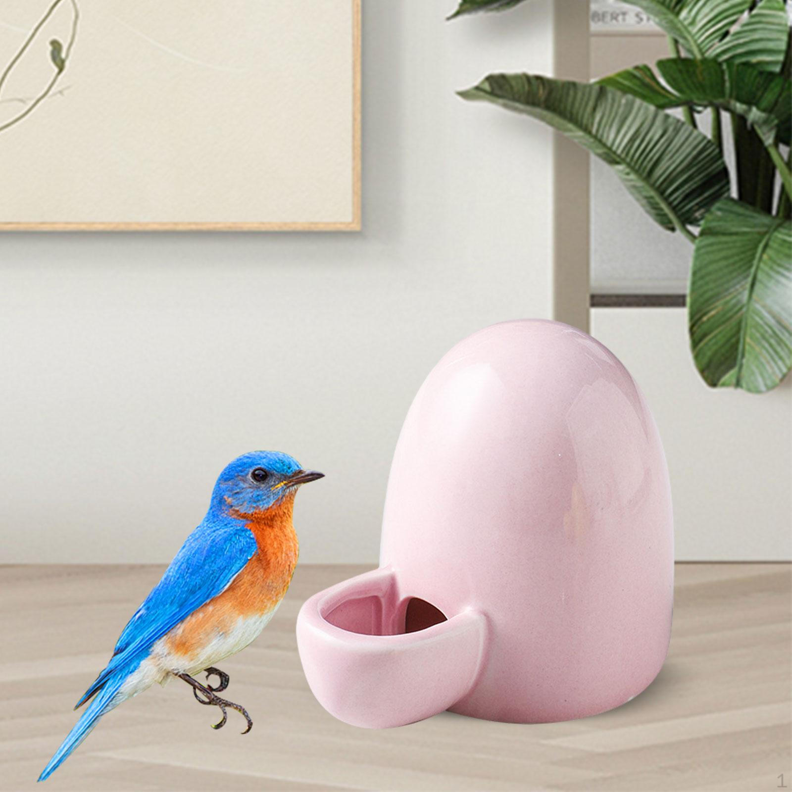 

Автоматическая кормушка, Подача воды для птиц в клетках, Миска, Диспенсер для улицы, розовый