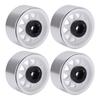 4pcs Metal 1.9 Inch Wheel Rims 10 Triangle Hole Hub for AXIAL SCX10 110 RC Climbing CarWhite