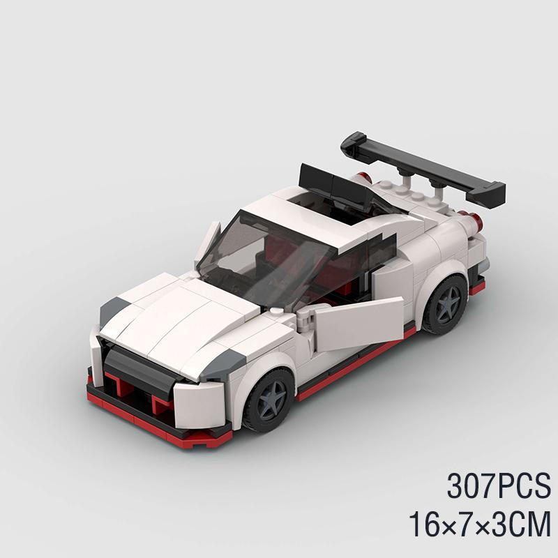 Moc City Speed Car Rally Sport Vehicle Racer ae86 M8 Model Building Blocks R34 Racing Super Technique Brick Christmas Gift