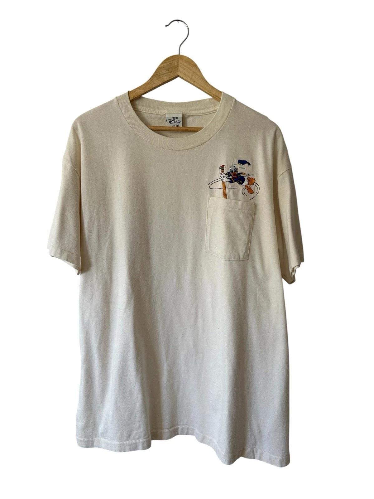 

Vintage Donald Duck Pocket T Shirt Men’s XL White 90’s USA Looney Tunes S