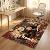 Personalized Crystal Velvet Carpet,Spy × Family Custom Printed Name, Plush Area Rug For Home Indoor Decor