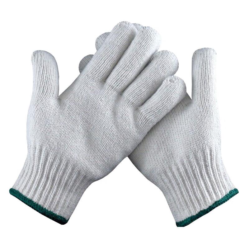 Manlu Утолщенные износостойкие хлопковые рабочие перчатки (12 пар) One Size Fits All