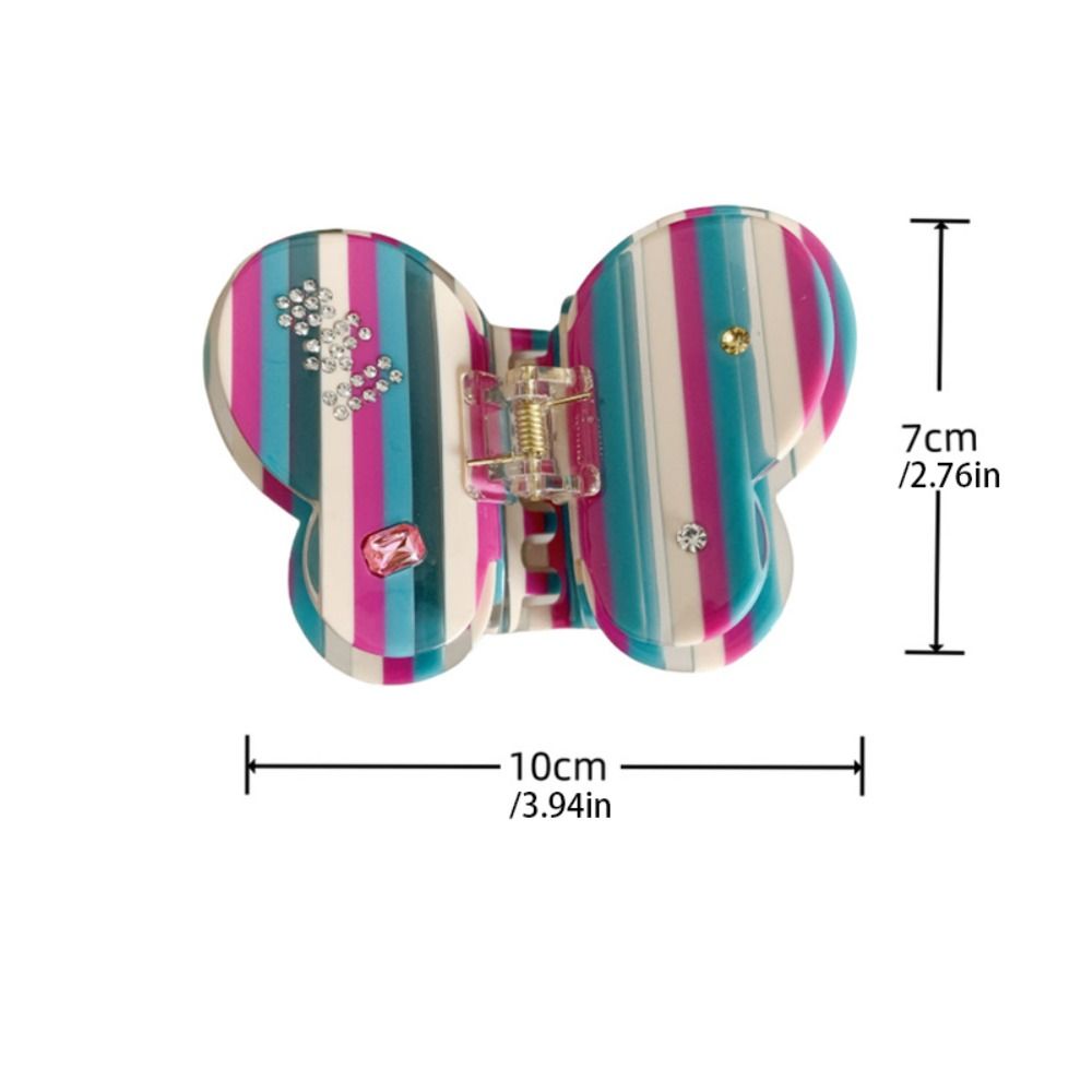 Acetic Acid Acetate Butterfly Hair Claw  Bow Hair Clip Fashion   Female