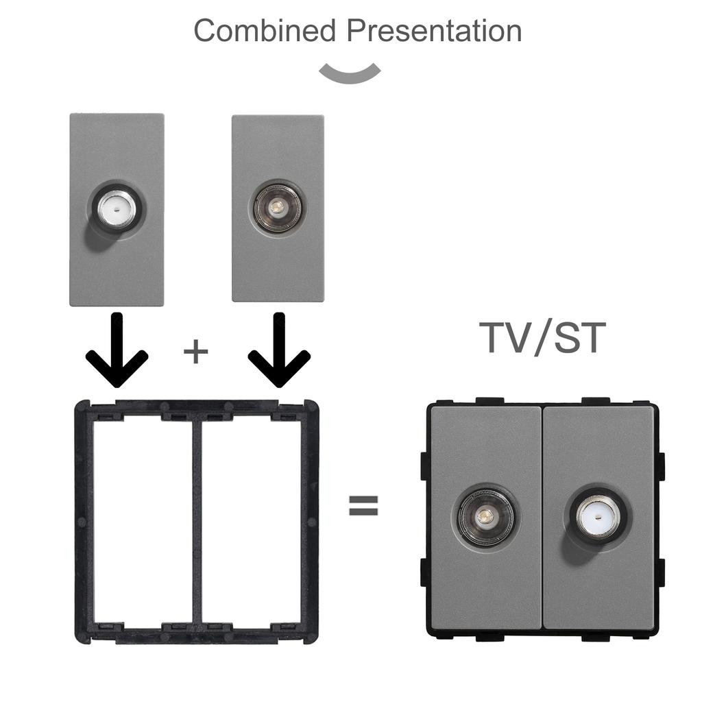 BSEED EU Standard Glass Frames TV ST CAT5/6 RJ45 HDMI USB Wall Socket Parts 1/2/3Gang Light Button Switches Free Combination