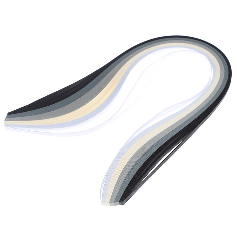 100 ks/sada Papírové quillingové proužky Sada 3 mm 39 cm Papír pro řemesla DIY Quillingový nástroj