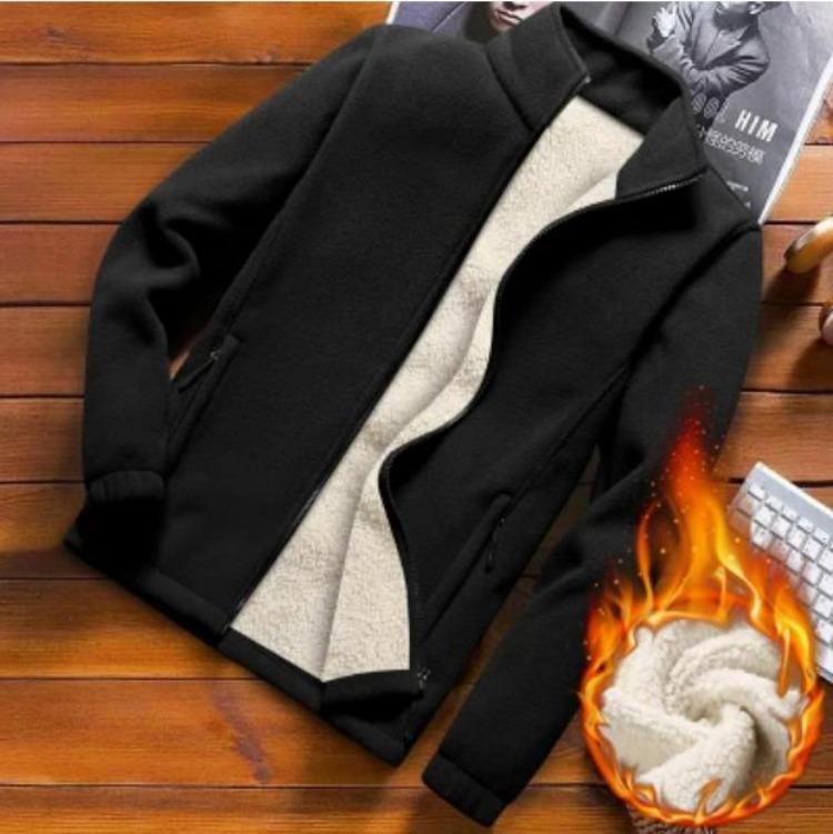 Warm Thicken Fleece Sweatshirt for Men Plus Size 9XL Solid Color Winter Autumn Clothing