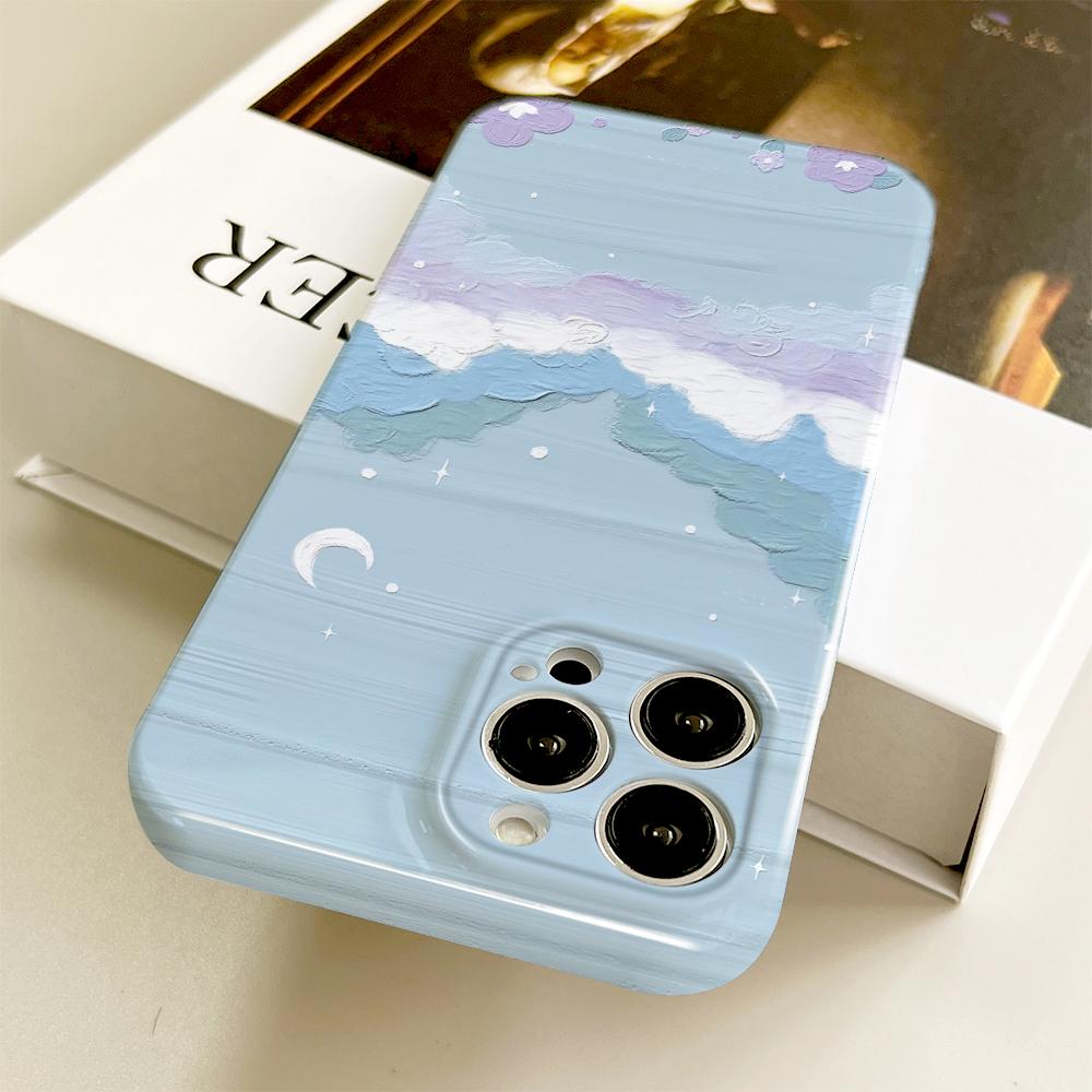 All-inclusive Film Phone Case Cartoon Pattern Design Hard Shell Full Cover Camera Shockproof Protection Case