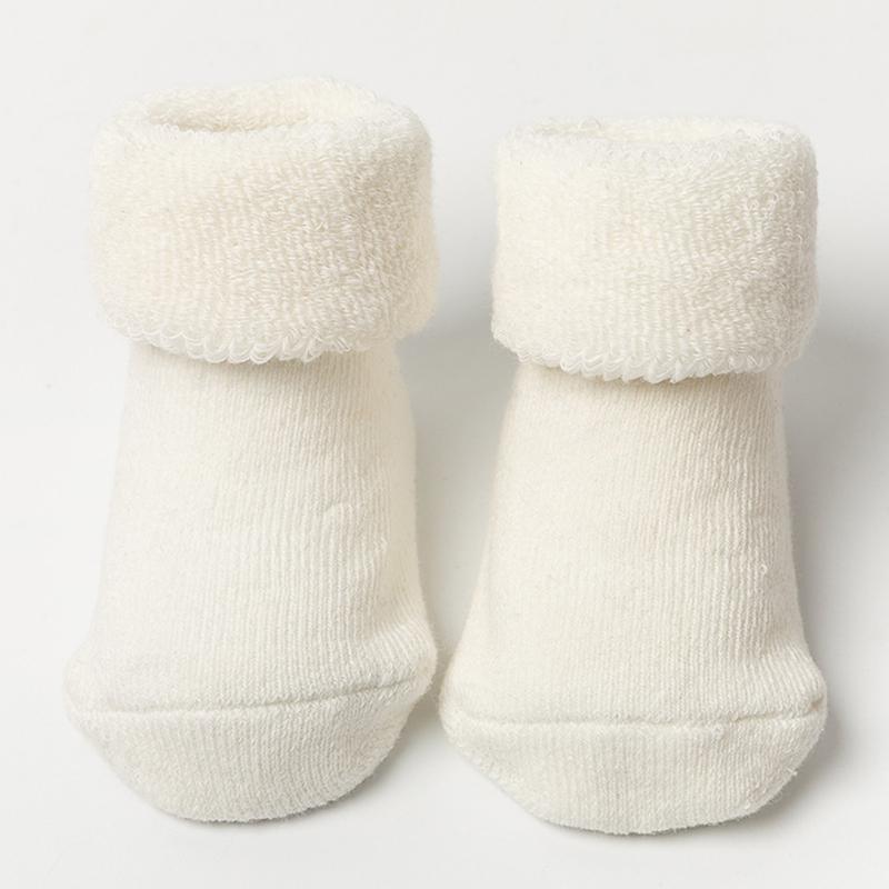 Winter Newborn Baby Floor Socks Plus Cotton Loop Thickening Infant Kids Warm Anti-slip Socks for Toddler Girls Boys