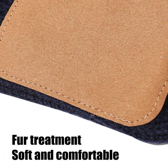 3Pcs/Set Winter Hat Scarf Gloves Set Solid Color Thickened Warm Plush Lining Elastic Brimless