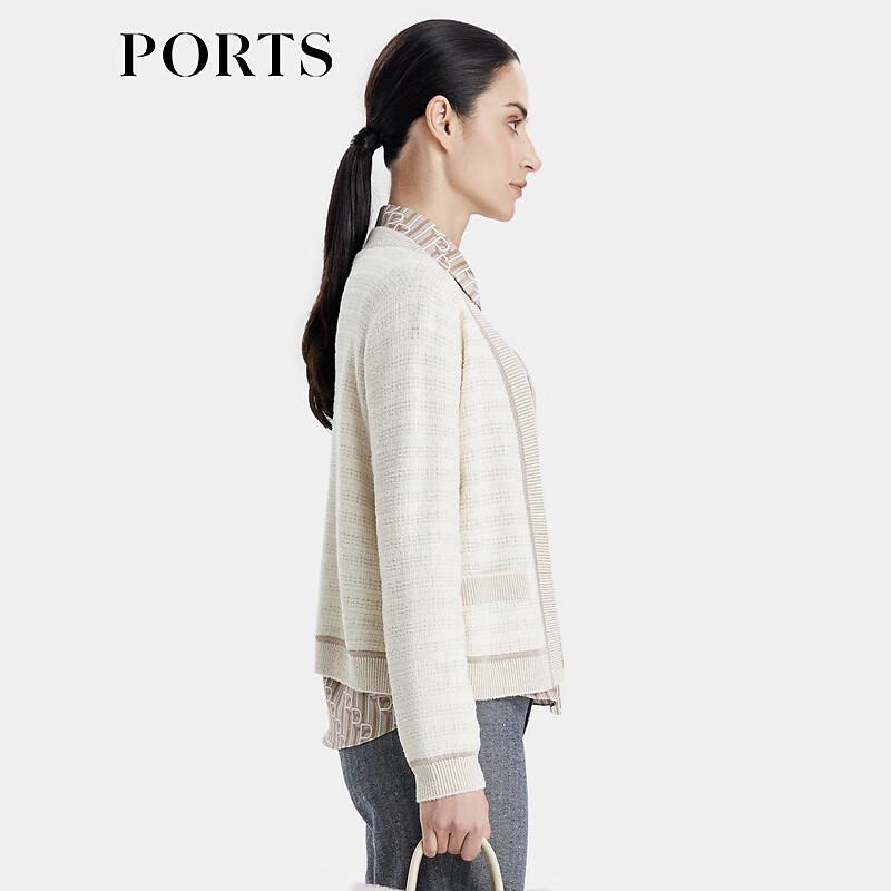 Ports Women's Jacquard V-Neck Cardigan