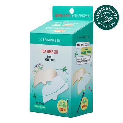 Bring Green Tea Tree Cica Pore Nose Pack 10 Sheets