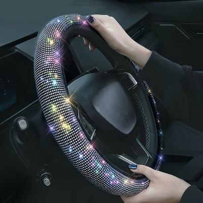 Car Steering Wheel Cover Parts Rhinestone Accessories