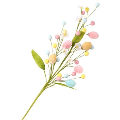 Rama de Flor Artificial de Pascua Duradera Inserción Artesanía Exquisita para Diversas Necesidades de Decoración Uso Duradero
