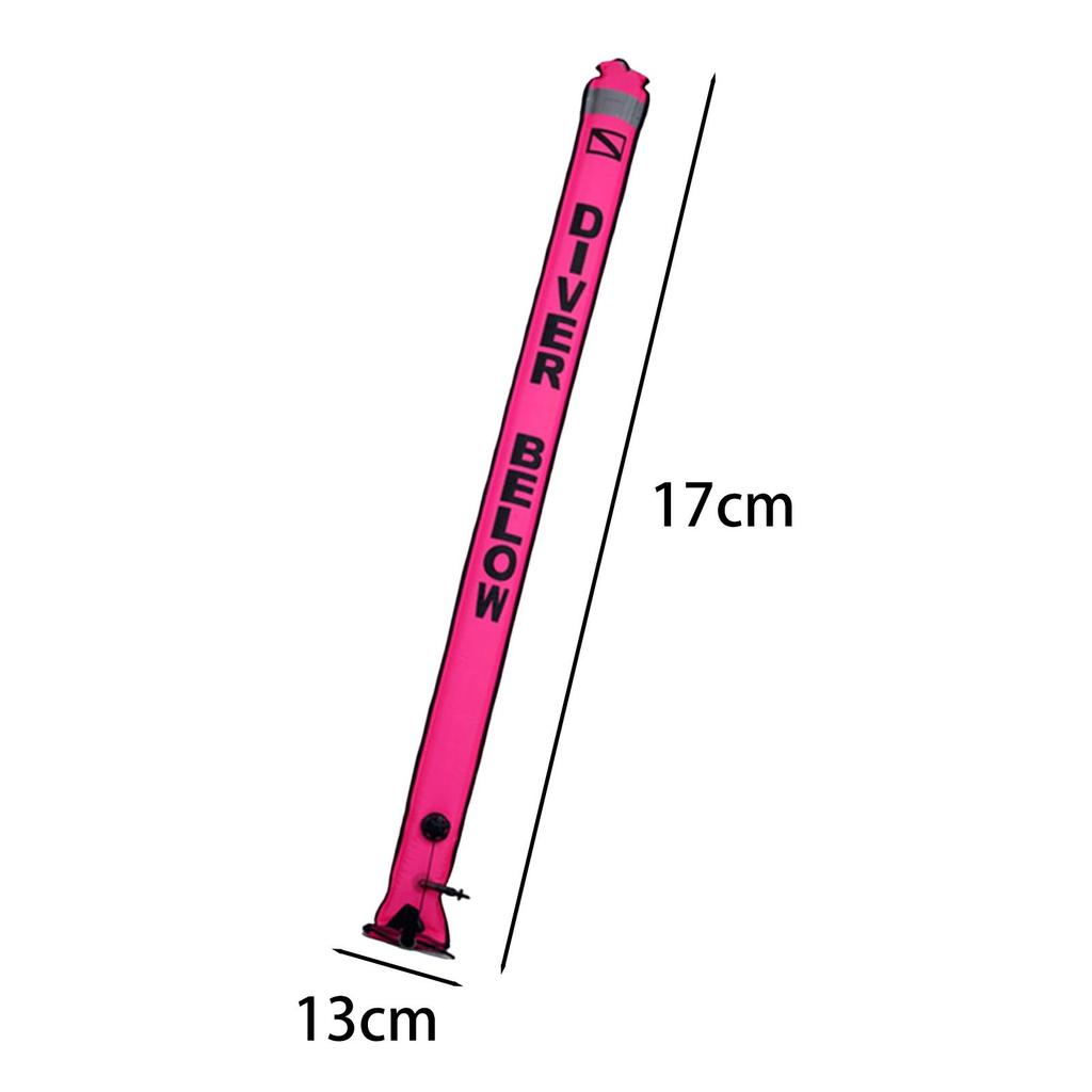 Surface Marker Buoy, Buoy Scuba Gear for Underwater Gear Compact Snorkeling Inflatable Tube Aignal Tube,