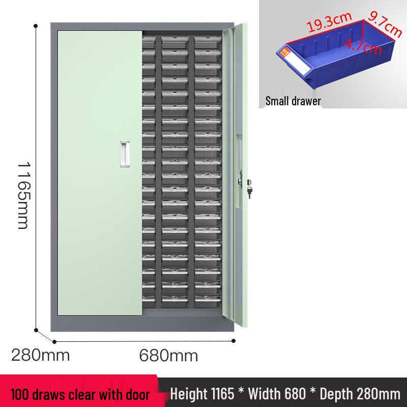 Parts & Screws Storage Cabinet with Iron Sheet Drawers