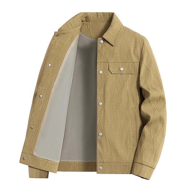 

Spring and Autumn Jackets for Men s New Casual Slim Working Lapels Versatile Jacket Tops Windproof M