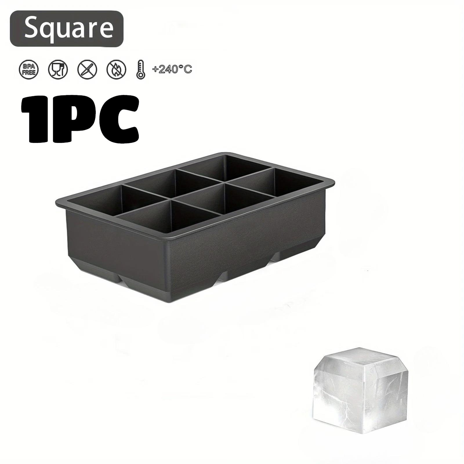 

Multiple Black Silicone Ice Cube Molds Round Square Ice Tray Mold Reusable Whiskey Ice Mold DIY Ice Maker Homemade Barware