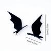 2Pcs Halloween Black Wings Hairpin, Funny Bat Devil Hairpin Stereo Duckbill Clip Holiday Dress Up Headdress