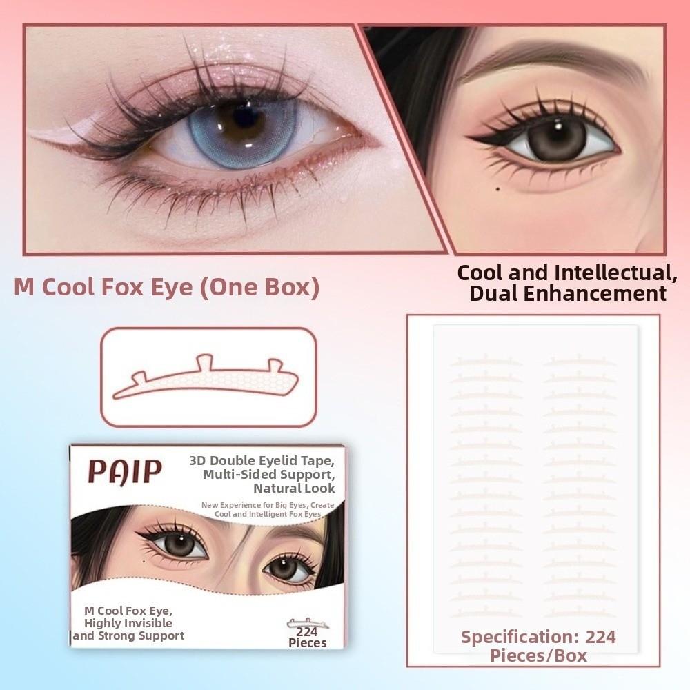 224Pcs/Box Lightweight Double Eyelid Patch Strips Self-Adhesive Double Eyelid Stickers