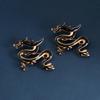 Vintage Dragon Brooch Trendy Dragon Personalized Badge Alloy Dragon Lapel Pin Badge for Fashion Forward Individuals