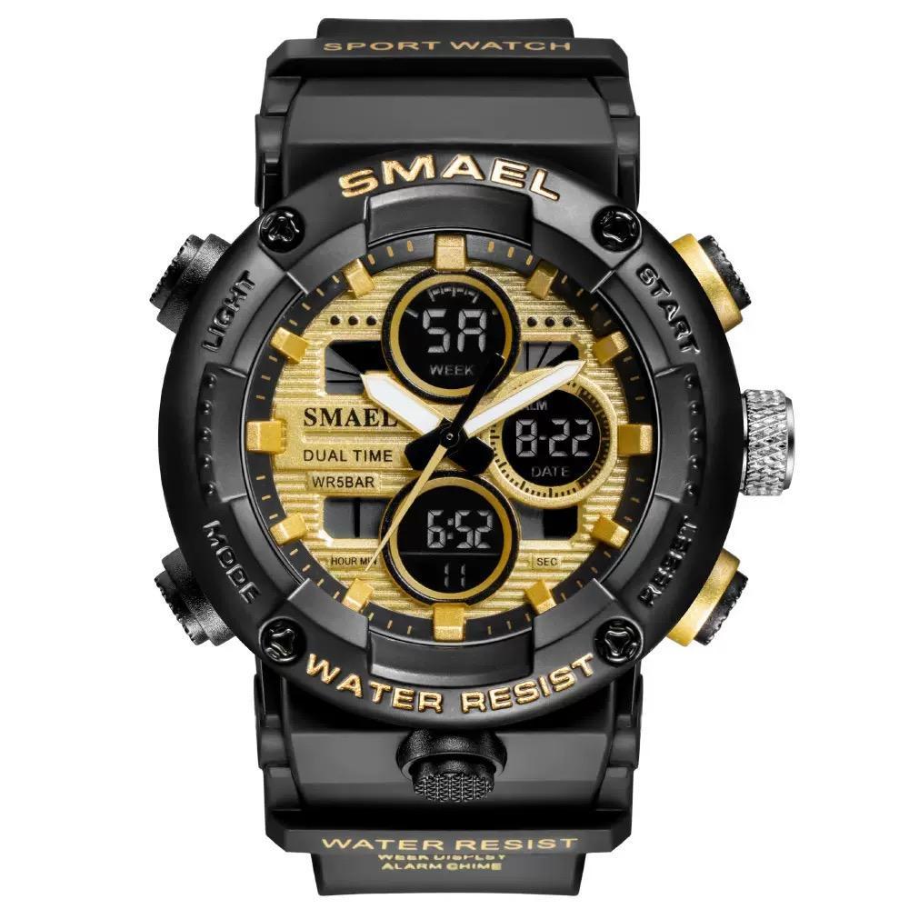 Watch Men Waterproof LED Digital Watches Stopwatch Big Dial Clock For Male 8038 Sport Men Watches Quartz