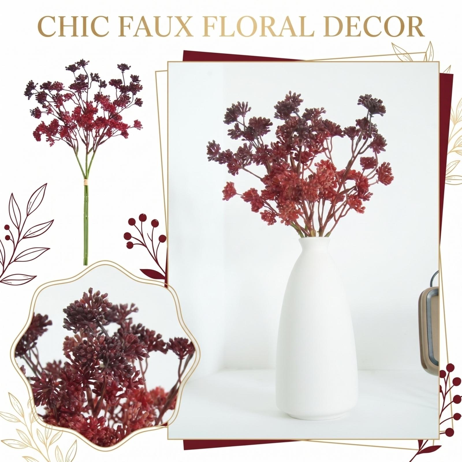 

Fashion Simulation Flower Decoration Simulation Plant Decoration Ornaments One Size красный