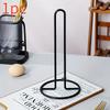 1PC Kitchen Rolling Paper Towel Holder Bathroom Paper Towel Silver Meal Rack Home Kitchen Storage Accessories