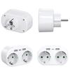 Wall Mounted EU Power Adapters Convert German Standard Outlet To Double Socket & USB Charging Port for International
