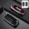 Zinc Alloy Racing Style Car Key Fob Cover for Jeep Wrangler Cherokee Compass Anti-Scratch Auto Key Case Shell Accessories AKW1