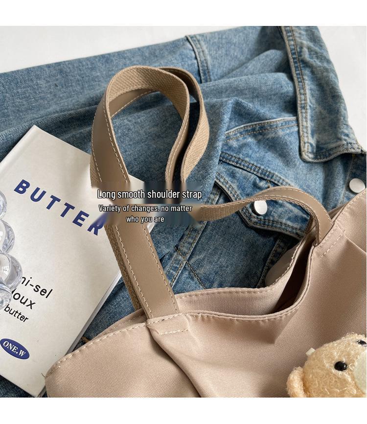 Women's Large Cute Bear Canvas Tote - Versatile Shoulder Bag for College & Commute
