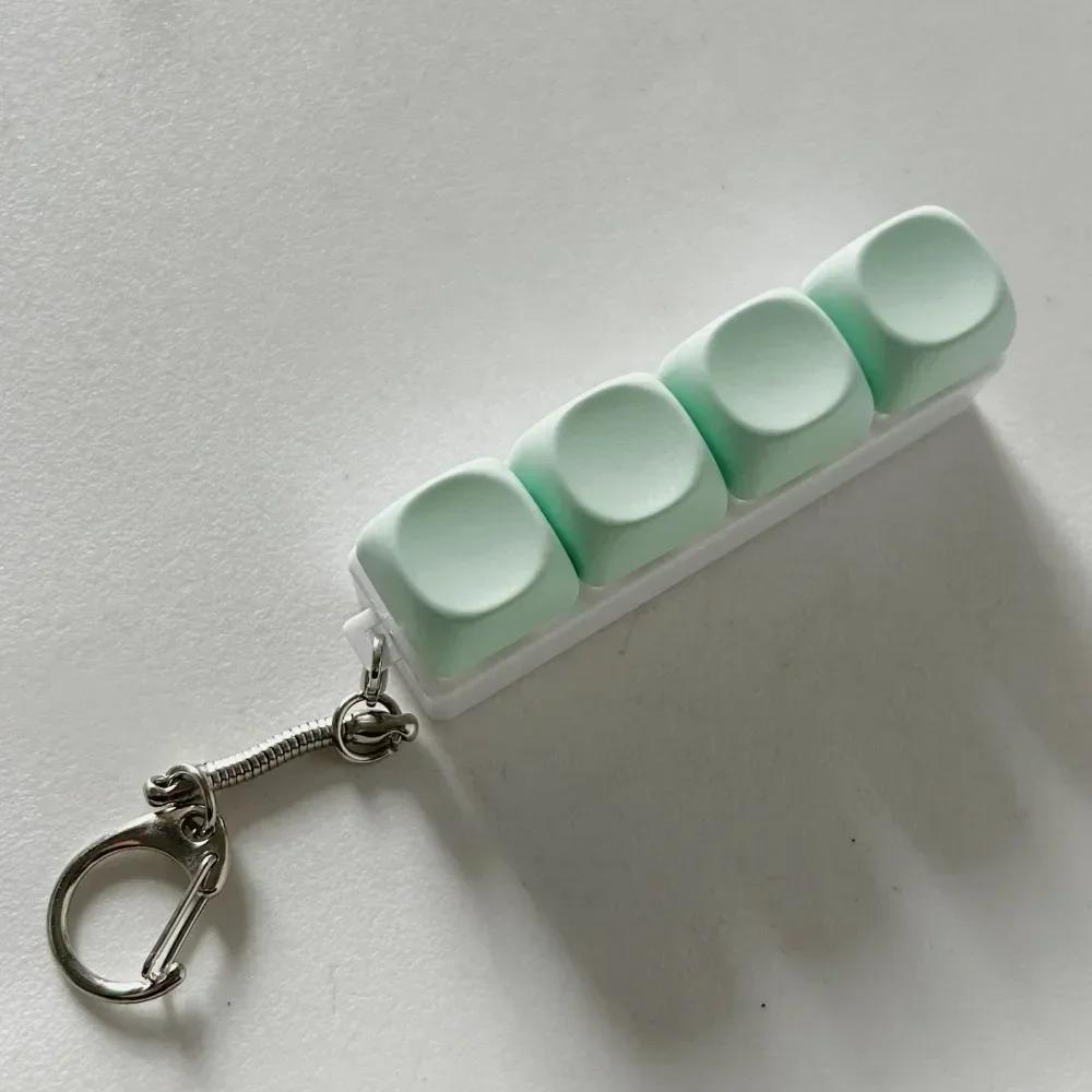 Keyboard Key Fidget Reliver Stress Toys Colorful Keychain Keycap Antistress Toys Adult Children Finger Button Toy Kids Game Gift