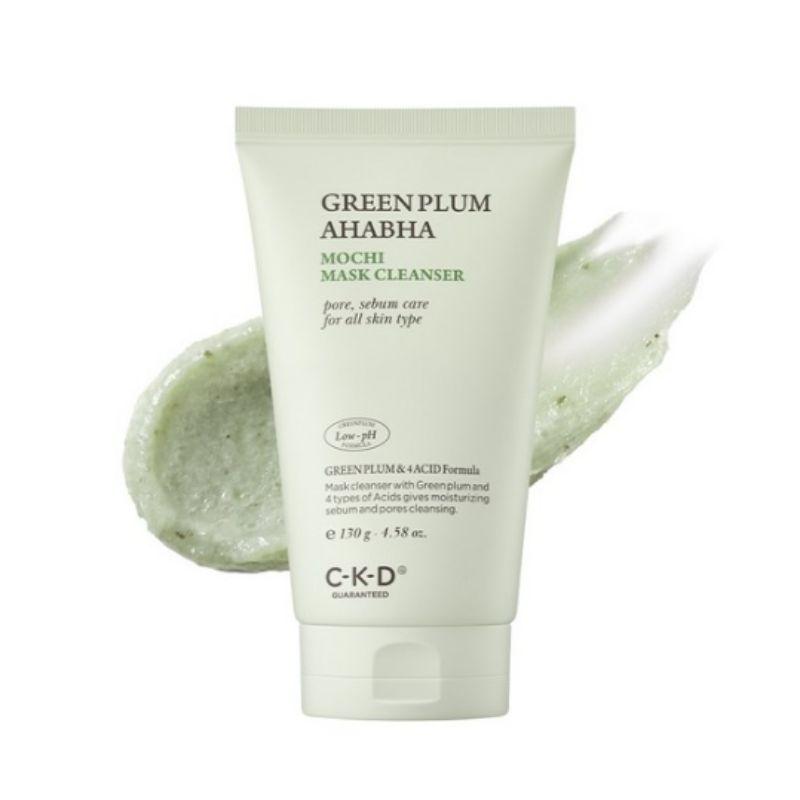 CKD Green Plum AHA BHA Pack Soap Cleanser 130g – Deep Pore Cleansing, Sebum Control & Gentle Exfoliating Korean Face Cleanser