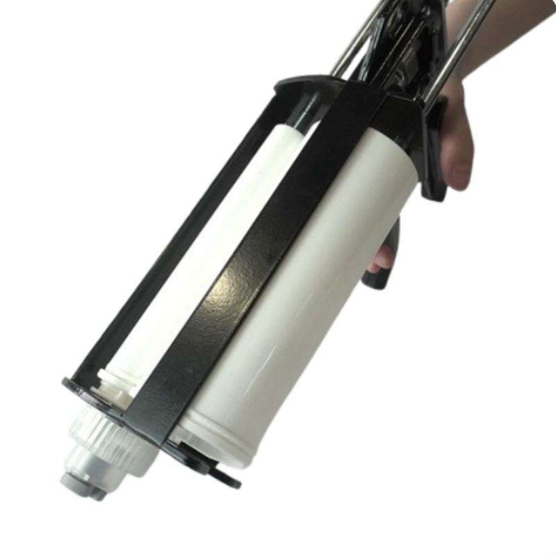 DM 250ML 10:1 Dual Tube Caulking Gun Manual Tool Epoxy Caulking Gun Push-Type Industrial Gun