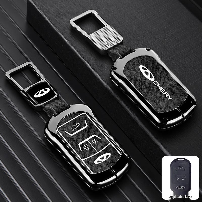 Zinc Alloy Key Shell Covers for Chery, Tiggo 8, 7 Plus - Full Coverage, 5x Anti-Drop Protection
