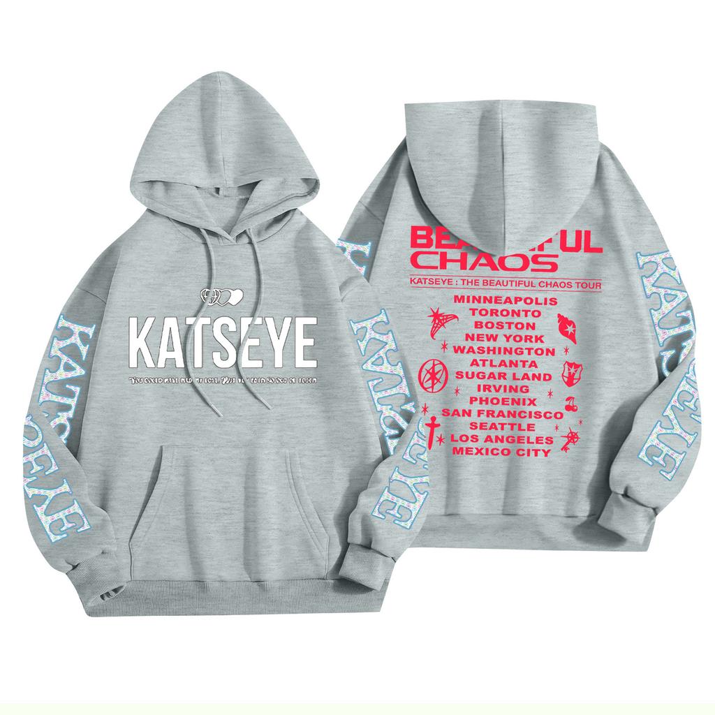 Unisex Fashion Lightweight Long Sleeve Pullover With Pockets Printed Hoodie