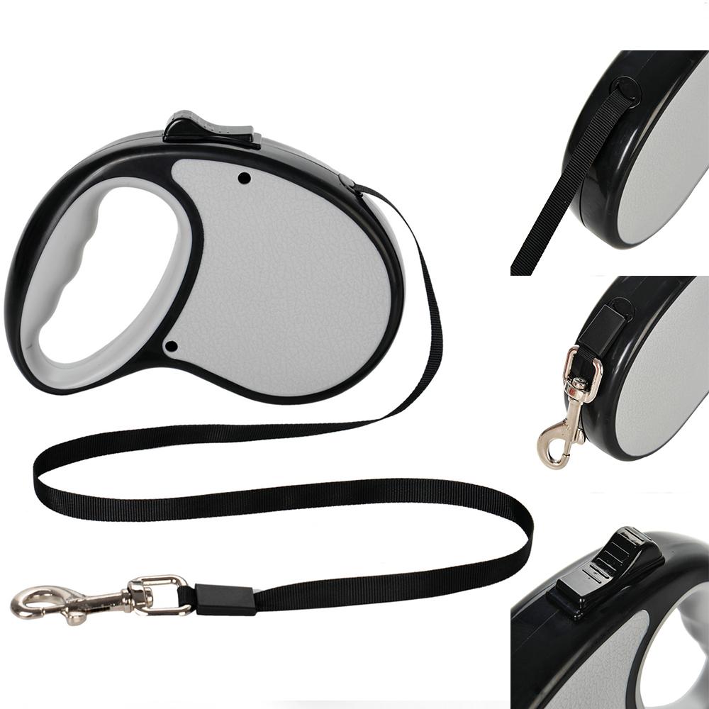 3M/5M Retractable Dog Leash Outside Traveling Puppy Collar Automatic Walking Hiking Harness Strong Nylon Small Dog Rope For Pets