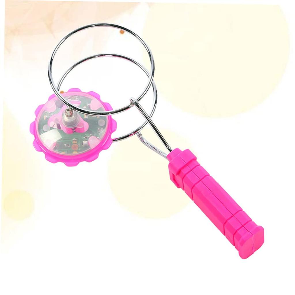 Lurrose Magnetic Gyro Wheels, Set of 2, Illuminating Toys, LED Spinning Tops, Kids Prizes, Festivals, Magic Wheels, Random Colors