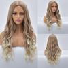 Blonde Body Wave Synthetic Wigs For Women Long Wave White Lolita Cosplay Party Natural Heat Resistant Hair Pelucas De Mujer