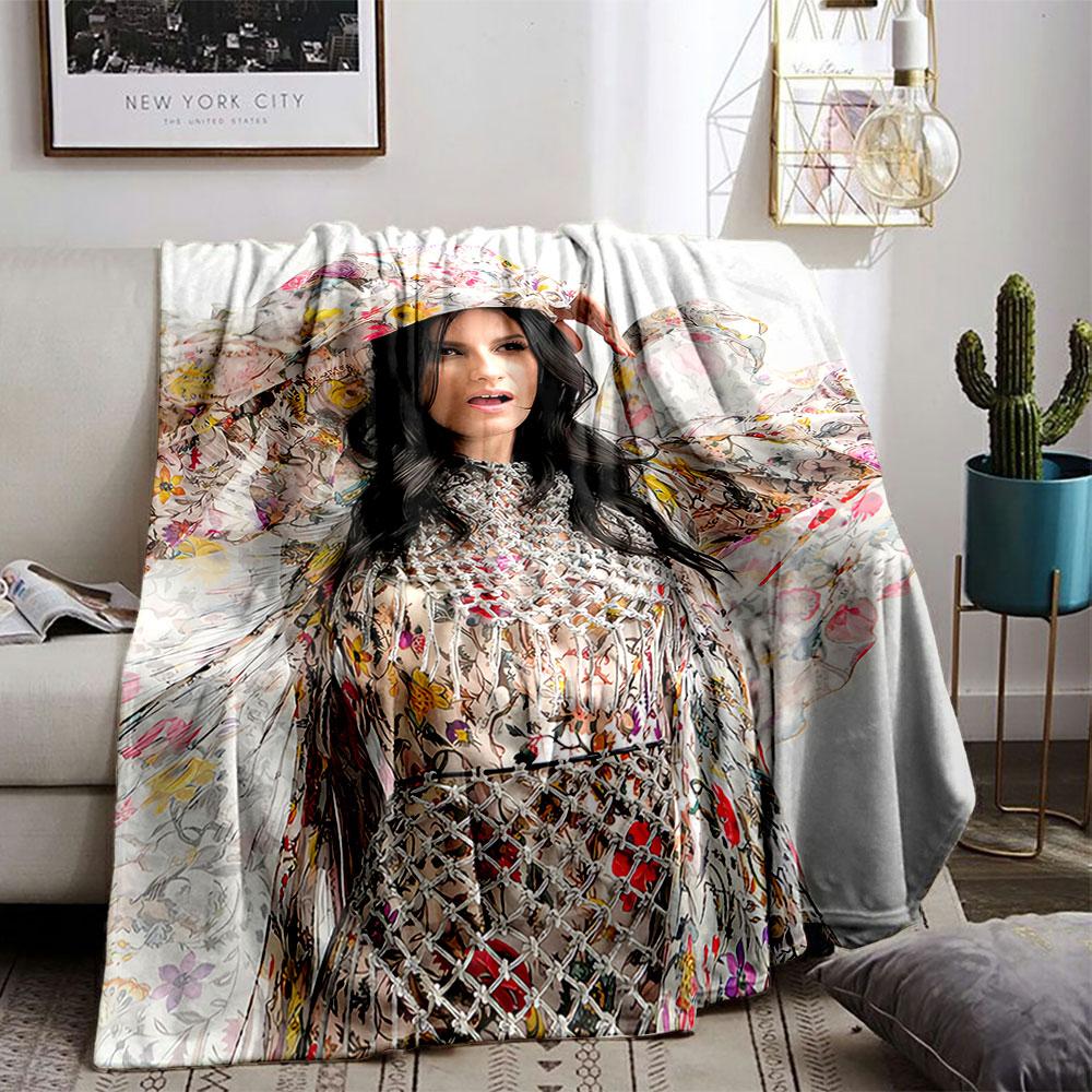 Floral Pattern Art Blanket for all seasons blanket lunch break throw gift