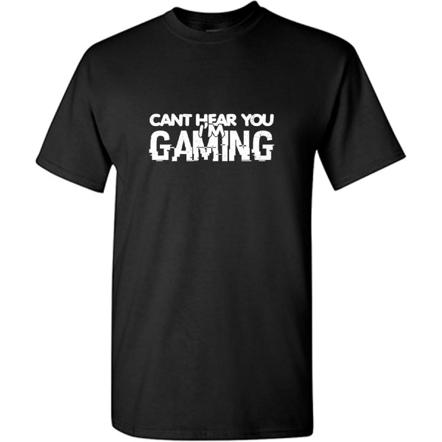 Can’t Hear You I’m Gaming Graphic Tees Mens Novelty Funny T Shirt XXXXXL разноцветный