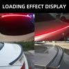1PCS Carbon Fiber 110CM 120CM LED Strip Light Turn Signal Brake Rear Tail Lights Driving DRL Tail Lamp Universal 12V