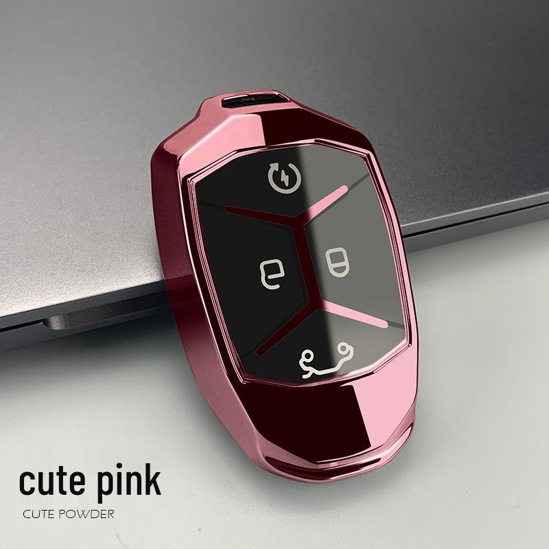 

Lynk & Co TPU Soft Rubber Remote Key Protective Cover PE bag packaging, no keychain included