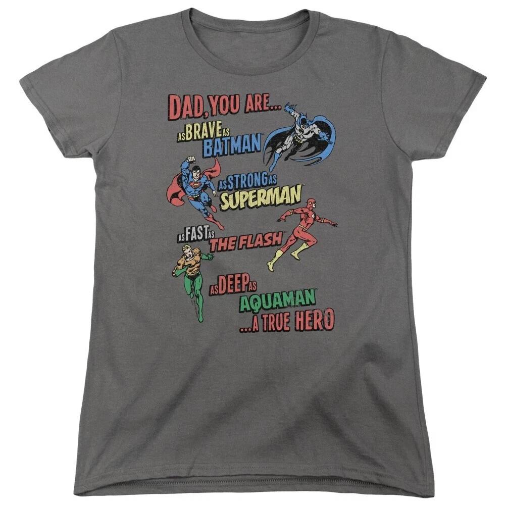 Justice League Of America  Hero Dad  Women s T-Shirt L
