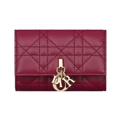 Dior Miss Lys Guld Vedhæng Tartanmønster Læderpung Lille Størrelse Damepung Dybrød S0966ONMJ-M97K