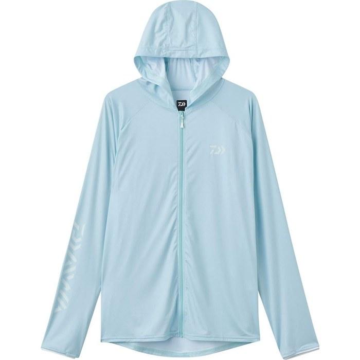 [Daiwa] ICEDRY Hoodie Rash Guard Full Zip DE-6125 Ice Blue L