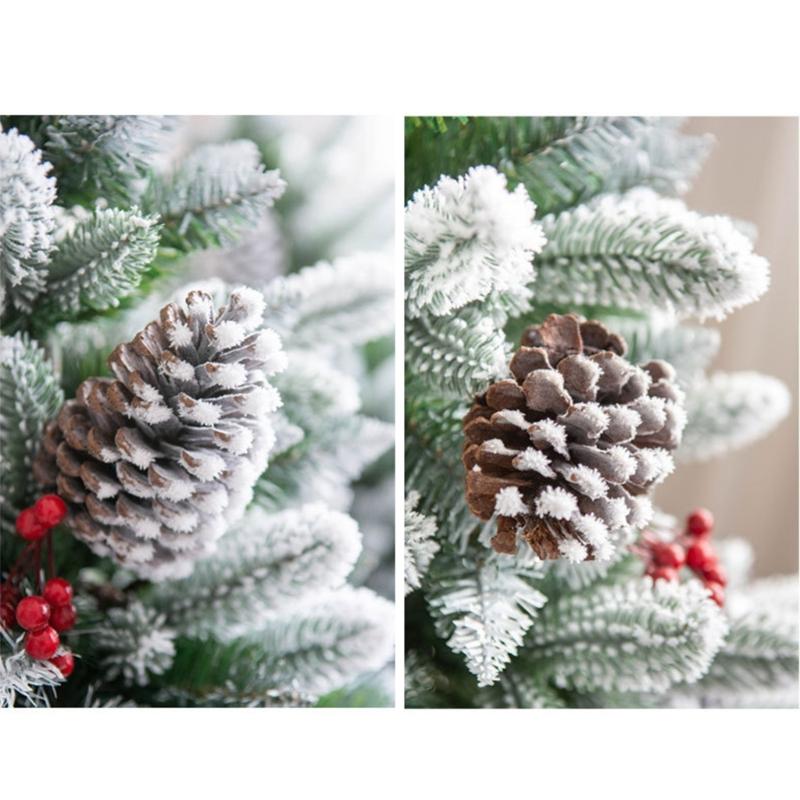 Artificial Christmas Tree with Pinecone Tabletop Accessories Festives Home Desktop Decoration Christmas Ornament